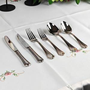 Juego de Cubiertos de Metal Plateado Único y Elegante con Acabado Dorado, Fabricación y Proveedor de Tamaño Personalizado, Alta Calidad al por Mayor - Product Image 1