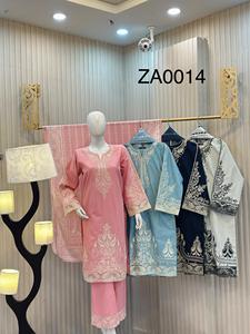 Colección SSumaira moda invierno Khaddar Salwar Kameez bordado 3 piezas vestido Conjunto elegante Plazo traje para damas - Product Image 5