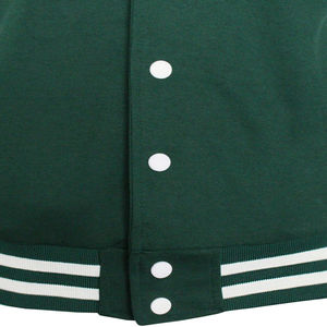 Chaqueta universitaria de béisbol con mangas de cuero personalizada para hombre, chaqueta universitaria de lana suave al por mayor para hombre - Product Image 5