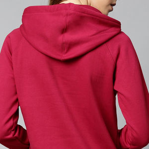 Women Mid Long Hoodie Loose Fit Fleece Pullover Sweatshirt Casual Solid Color Autumn Winter Custom Logo Wholesale - Product Image 5