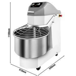 เครื่องผสมแป้งแบบเกลียวเชิงพาณิชย์-GGM Gastro STKME50-2-50L / 32กก.-สองระดับความเร็ว-หัวและโถแบบคงที่-มีตัวตั้งเวลา-400V 3 เฟส - Product Image 2