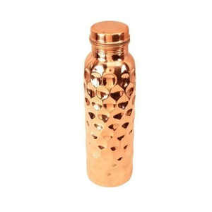 Ayurveda Benefits <b>Metal</b> Copper <b>Water</b> <b>Bottle</b> Wholesale and High Quality Gym Copper <b>Water</b> Drinking <b>Bottles</b> Flower Printed Design - Product Image 6