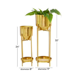 Pots de fleurs d'intérieur OEM personnalisés et fournisseur de pots de fleurs et de jardinières d'Inde dernier modèle personnalisé en plaqué or - Product Image 6