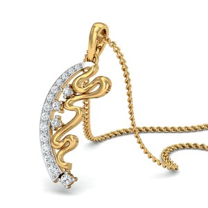 2024 nueva llegada 18K chapado en oro circón piedra preciosa onda diseñador playa latón joyería Unisex colgante collares regalo de moda ella - Product Image 2