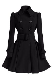 Nuevo diseño, abrigos largos ajustados para mujer, gabardina con doble botonadura, ropa de invierno a la moda, gabardina para mujer, Invierno - Product Image 3