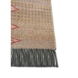 พรมไหมพรมผสมไหมไผ่สีน้ำตาลเบจ แมนชาฮ่า ลายเรขาคณิต รูปทรงสี่เหลี่ยมผืนผ้า สำหรับห้องนั่งเล่น วัยรุ่น และทางเดินในบ้าน - Product Image 4