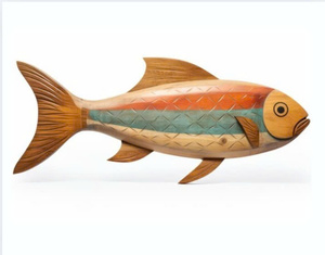 Ein zeitloses kulturelles Emblem, der hölzerne Fisch bedeutet die Fähigkeit, Schwierigkeiten zu ertragen, Selbstdisziplin zu üben - Product Image 5
