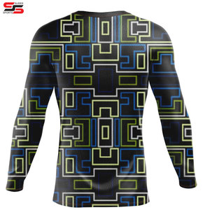 Compression Gym Chemises Surf À Manches Longues Logo Personnalisé UV BJJ Spandex Rashguard MMA Sublimé Mens Rash Guard - Product Image 2