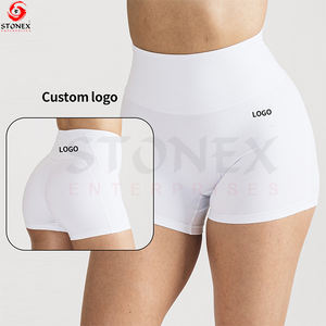 Logo personnalisé Short de yoga et d'entraînement à taille haute pour femmes Short de motard pour augmenter les fesses Gym et course à pied - Product Image 6