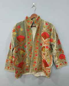 High Quality New Pattern <b>Velvet</b> Suzani Embroidered <b>Jacket</b> Boho Hippie Indian Unisex <b>Jacket</b> Coat Suzani <b>Jacket</b> for <b>Women</b> - Product Image 3