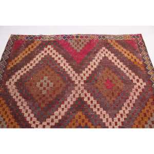 พรมวินเทจ ขนาด 5.6x10.2 ฟุต พรมขนาดใหญ่ ลายสัตว์สีแดง พรมขนสัตว์ตุรกี - Product Image 4