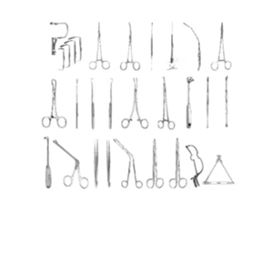 JUEGO DE AMíGDALA ENT DE ACERO INOXIDABLE DE ALTA CALIDAD | JUEGO COMPLETO DE INSTRUMENTOS ENT... - Product Image 1