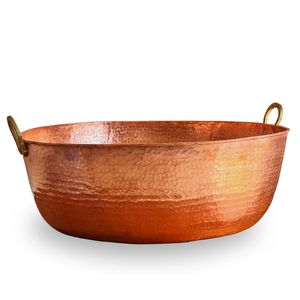 Cuenco de Spa de Metal de cobre portátil minimalista moderno de la mejor tendencia, lavabo de pedicura para remojo de pies, disponible a granel para decoración de Spa - Product Image 1