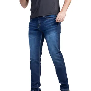 2024 Whiskers Jeans celana tinggi anak laki-laki Fashion pria Jeans tanpa Logo grosir desain baru pria ramping warna lurus gaya
