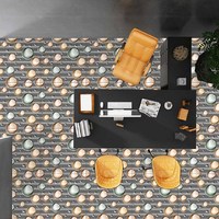 Carreaux de sol en céramique aspect traditionnel Surface brillante Galicha impression carreaux ressemblant à des tapis hall d'entrée salon Villa 8mm
