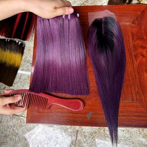 Free Sample Vietnamese Human Hair Bundles Bone Straight Lace Closure Frontal with Natural Wave & Italian Curl DHL FEDEX Shipping - Product Image 1