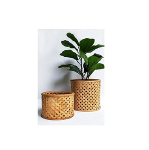Maceta de mimbre tejida a mano al por mayor, cestas para macetas, decoración del hogar, cestas de mimbre, macetas para plantas de interior, Decoración de mesa - Product Image 1