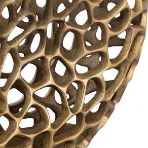 Vase rond creux en métal abstrait moderne Sculpture décorative artistique en or pour l'affichage intérieur d'hôtel de bureau à domicile - Product Image 4