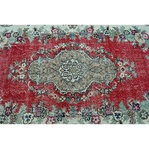 Vintage Turkish <b>Rug</b> 5.7 X 9.3 ft Red Brown Large Area Woolen Patchwork Design for Hallway <b>Bedroom</b> Rectangular Latex Room Bedside - Product Image 5