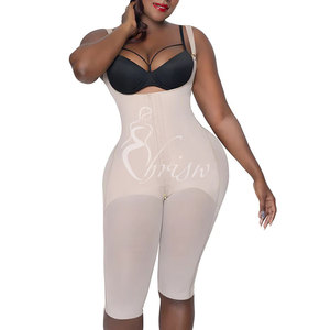 Maille transparente poitrine ouverte mi-longueur crochet et oeil Shapewear <span class=keywords><strong>Fajas</strong></span> gaines colombiennes Post Lipo chirurgie réduction Shapers post-partum - Product Image 1
