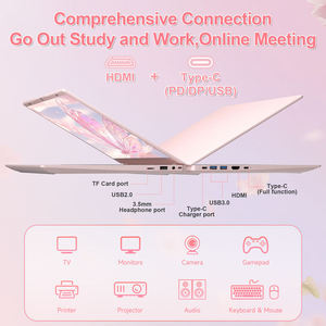 Portátil PC de 15.6 Pulgadas con Pantalla HD, 12 GB de RAM, 256 GB de SSD, AMD Ryzen 9 de Cuatro Núcleos, 144 Hz, Cámara Web de 2 MP, Color Rosa, Teclado en Inglés Americano - Product Image 2