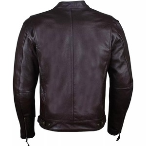 Factory Direct High Quality Plus Size <b>Zipper</b> Leather <b>Jacket</b> for Men Leather Coats - Product Image 4