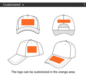 Chapeau Snapback classique blanc à bord réglable haut de gamme à la mode couleur Style uni casquette de Baseball logo personnalisé chapeaux de camionneur - Product Image 3