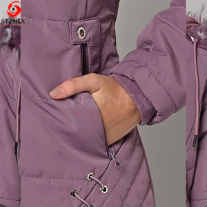 2023 conception Unique doudoune femmes manteau à bulles avec capuche col haut fermeture éclair coupe ample rembourré vestes Offre Spéciale - Product Image 5