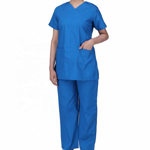 High Quality Design Doctor Nursing <b>Scrubs</b> Suit Uniform Hospital Uniforms Unisex Nurse Uniform Knitted <b>Scrub</b> <b>Sets</b> - Product Image 1