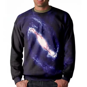 เสื้อสเวตเตอร์แบบสวมหัวพิมพ์ลาย3D แขนยาวผ้าคอตตอนผสมเสื้อสเวตเตอร์คอกลมพิมพ์โลโก้แบบกำหนดเองขนาดใหญ่ - Product Image 3