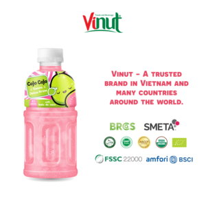 Jus de Goyave avec Nata de Coco Sans Sucre Faible en Matières Grasses VINUT Fabricant de Boissons en Gros du Vietnam - Product Image 5