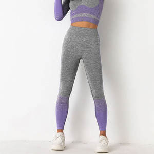 Vente chaude durable sur mesure femmes Yoga Legging haute qualité taille élastique Fitness collants solide Yoga Leggings pour les femmes - Product Image 6