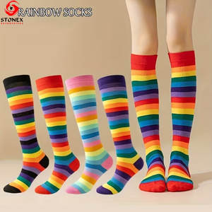 Calcetines Largos de Algodón y Elastano para Mujer, Cálidos para Otoño, de Alta Calidad, Suaves, de Secado Rápido, para Uso Diario - Product Image 2