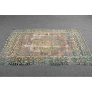 พรมวินเทจขนาด 3.8x6.4 ฟุต (115x194 ซม.) ลายพรางสีน้ำเงินแบบตุรกี - Product Image 3