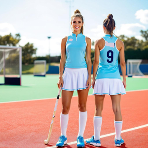 Diseño de logotipo personalizado Uniforme de equipo internacional Jersey y pantalones cortos Conjunto de ropa de hockey sobre césped con diseño de logotipo exclusivo - Product Image 1