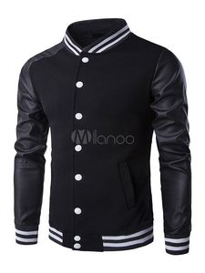 Chaqueta de béisbol de algodón de alta calidad, abrigo con hombros caídos, uniforme de béisbol, chaquetas universitarias de calle, bordado con estampado de logotipo personalizado - Product Image 4