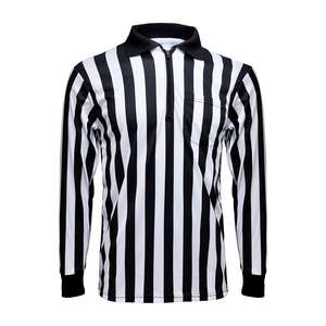 Camiseta de árbitro de fútbol unisex, venta al por mayor, manga corta, algodón/fibra de bambú, camisetas de árbitro unisex de longitud larga - Product Image 6