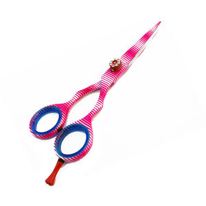 Ciseaux de coiffeur en acier inoxydable à lame droite et tranchante enduits de papier personnalisé de haute qualité pour la coupe de cheveux pour une utilisation en salon de beauté - Product Image 2