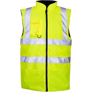Color personalizado Hi Vis Viz alta visibilidad reflectante seguridad chalecos chaqueta ropa de trabajo chalecos al por mayor - Product Image 4