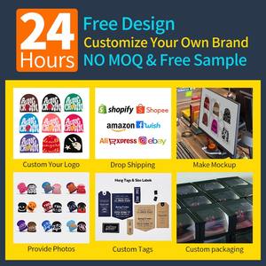 Bajo MOQ Beanie Fabricante All Over Print Cuffless Beanie Acryliy Sombreros de punto Y2K Street Hip-hop Fashion Skull Cap con logotipo - Product Image 3