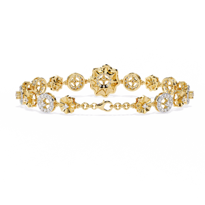Fabulous 18K <b>Gold</b> Lab Grown Diamond Bracelet & <b>Bangle</b> - Product Image 3