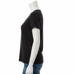 Camiseta de seda de manga regular con cuello redondo para mujer, Top transpirable suave y ligero para uso diario, ropa de moda de verano al por mayor - Product Image 2