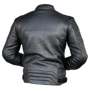 Chaqueta Bomber de Cuero SCOTTIE para Hombre - Chaqueta Casual con Cierre, Lavada, Recubierta, de Nailon Ecológico No Tejido, para Otoño - Product Image 6