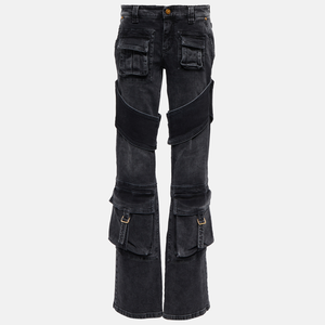 กางเกงยีนส์ขาสั้นเอวสูงสำหรับผู้หญิงกางเกงลำลองทรงหลวมขนาดใหญ่พิเศษแฟชั่นสไตล์ยุโรปออกแบบได้ตามต้องการ - Product Image 4