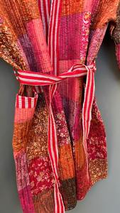 เสื้อแจ็กเก็ตถักลายสไตล์โบฮีเมียนสำหรับผู้หญิงเสื้อคลุมผ้าไหมส่าหรีสไตล์วินเทจสำหรับใส่เป็นของขวัญ - Product Image 5