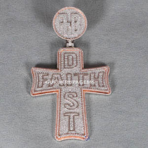 สำหรับทุกเพศ925สเตอร์ลิงเงิน VVS ความชัดเจนจี้เพชร Moissanite ทันสมัยออกแบบให้ดูไม่ซ้ำใครของขวัญสไตล์ฮิปฮอป - Product Image 2