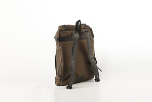 New Bohemian Style Unisex Casual Water-Resistant <b>Canvas</b> <b>Backpack</b> Brown Color RFID Trendy Polyester Laptop Compartment Wholesale - Product Image 3