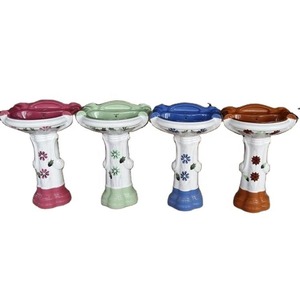 อ่างล้างหน้าแบบกลมและอ่างล้างหน้าเซรามิกหลากสีสุขภัณฑ์สำหรับใช้ในบ้านอิรักและแทนซาเนีย - Product Image 1