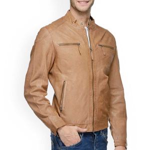 2025 hiver hommes veste en cuir de haute qualité en gros conception personnalisée à capuche col avant Logo Position pour moto Oem - Product Image 2
