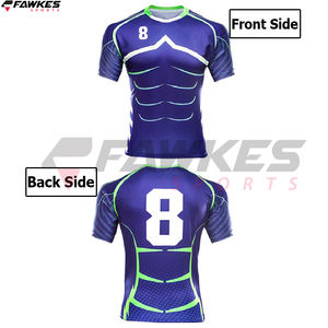 Venta al por mayor sublimación impreso Rugby uniforme conjunto ajustable transpirable deporte desgaste Rugby uniforme - Product Image 4